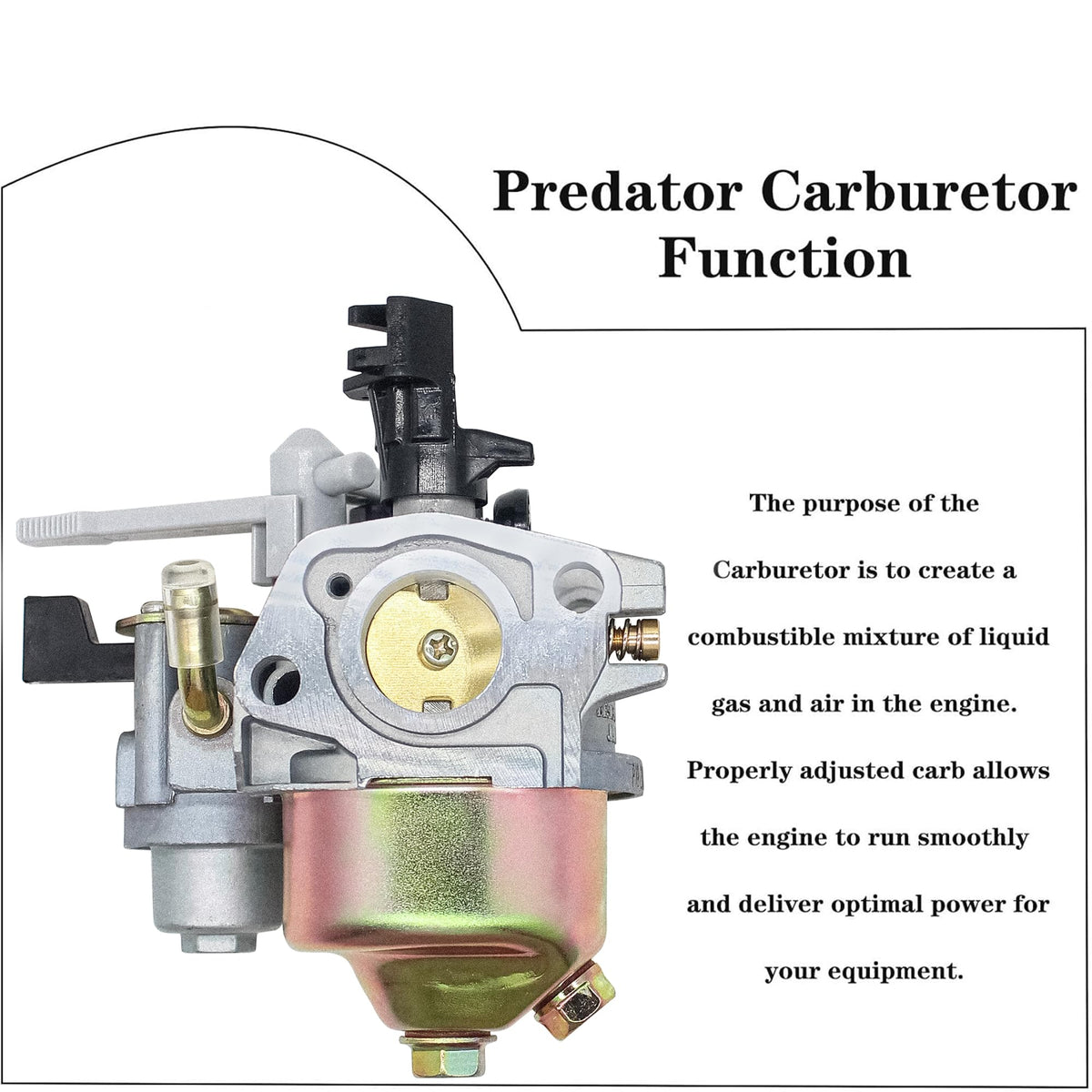 Fullas Huayi carburetor pack includes gaskets, fuel line, and clamps for easy setup