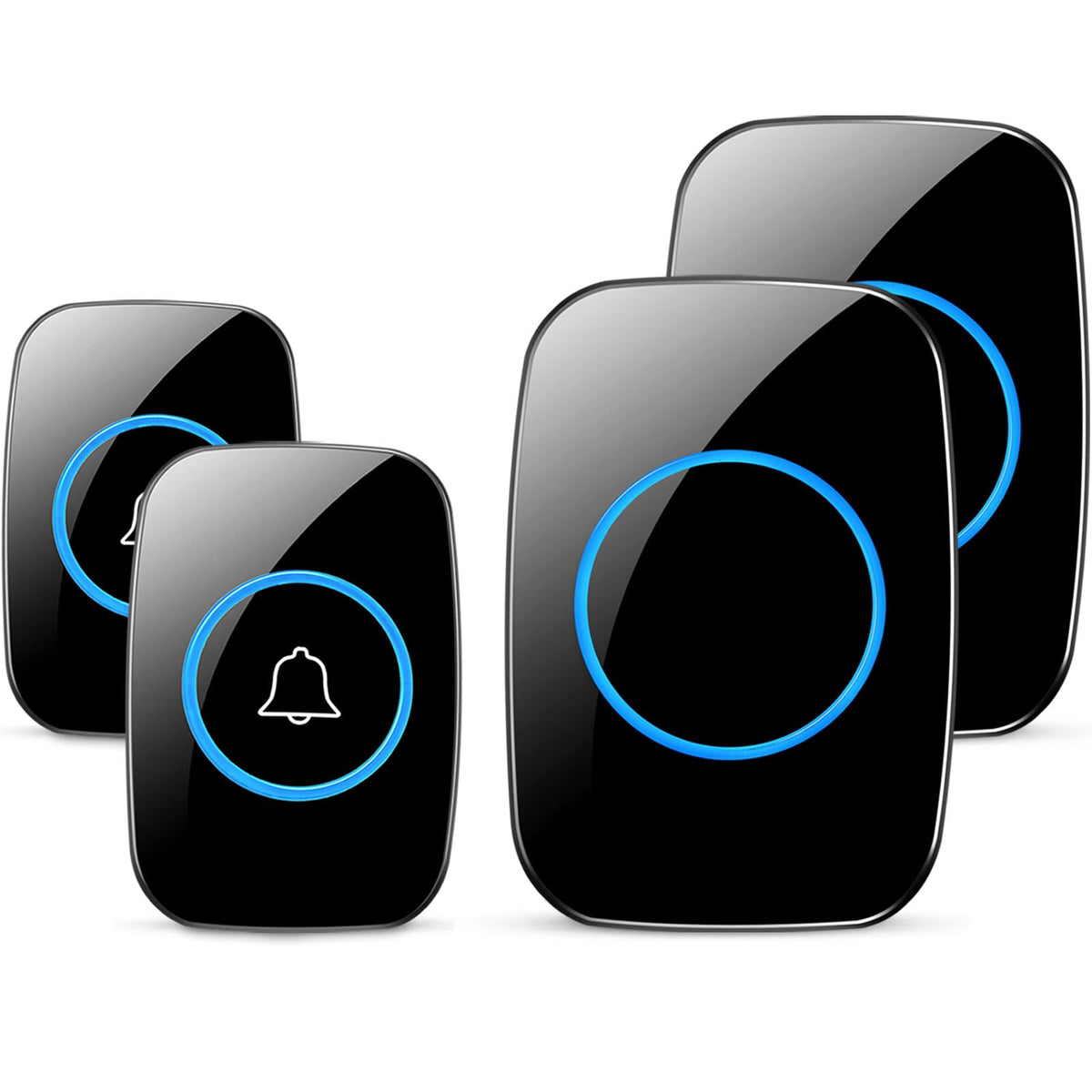 Full House wireless doorbell front door push button, weatherproof and reliable visitor alerts