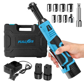 FULLYEA 3/8-inch cordless ratchet wrench set designed for tight spaces