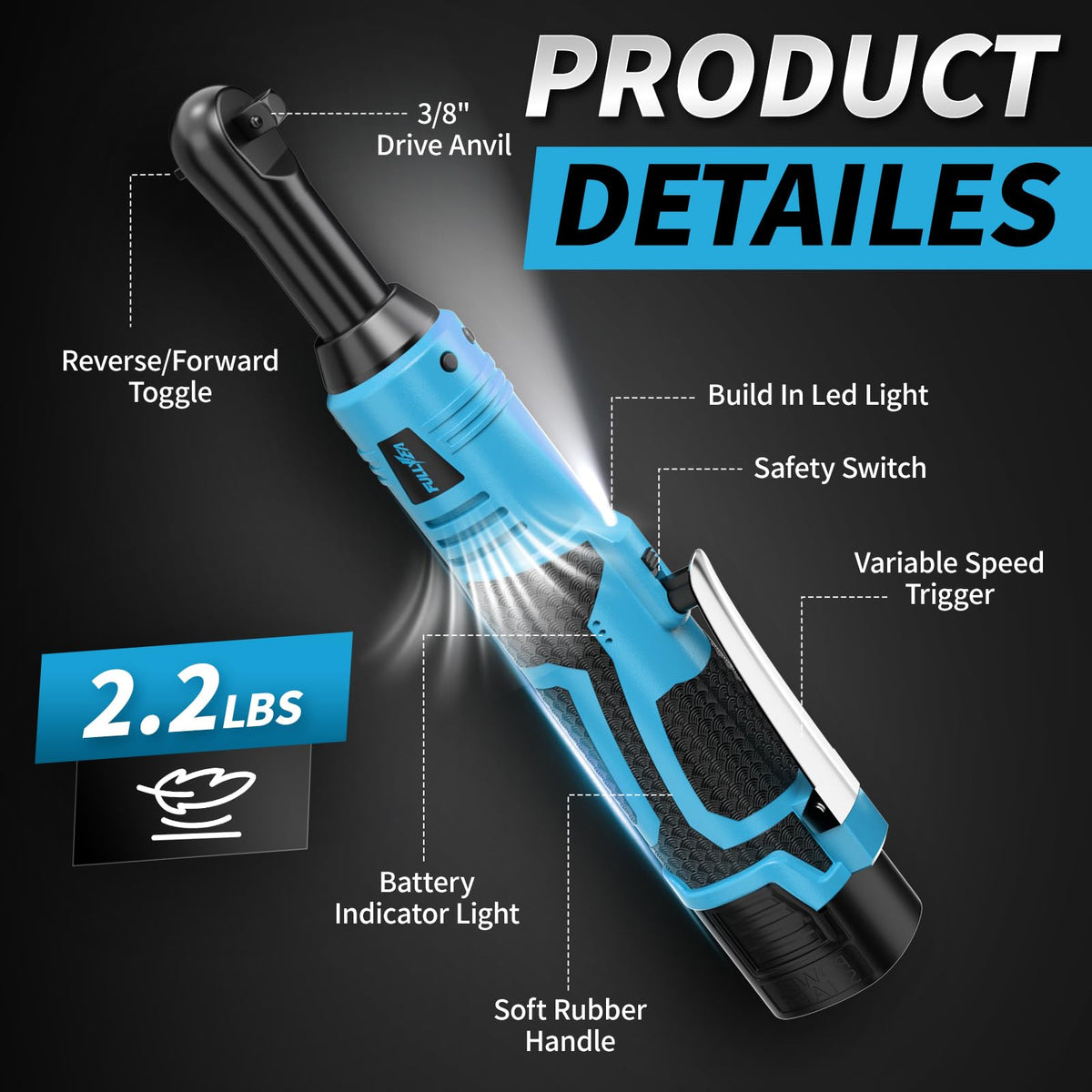 FULLYEA 40 ft-lbs torque for efficient bolt tightening