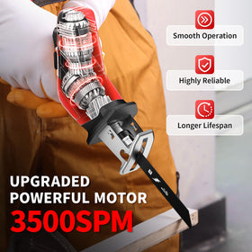 FULLYEA two 2000mAh batteries extend runtime with easy swaps.