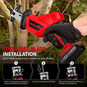FULLYEA four blades included for wood, metal, and plastic tasks.
