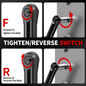 FULLYEA cordless ratchet wrench extension bar for reach