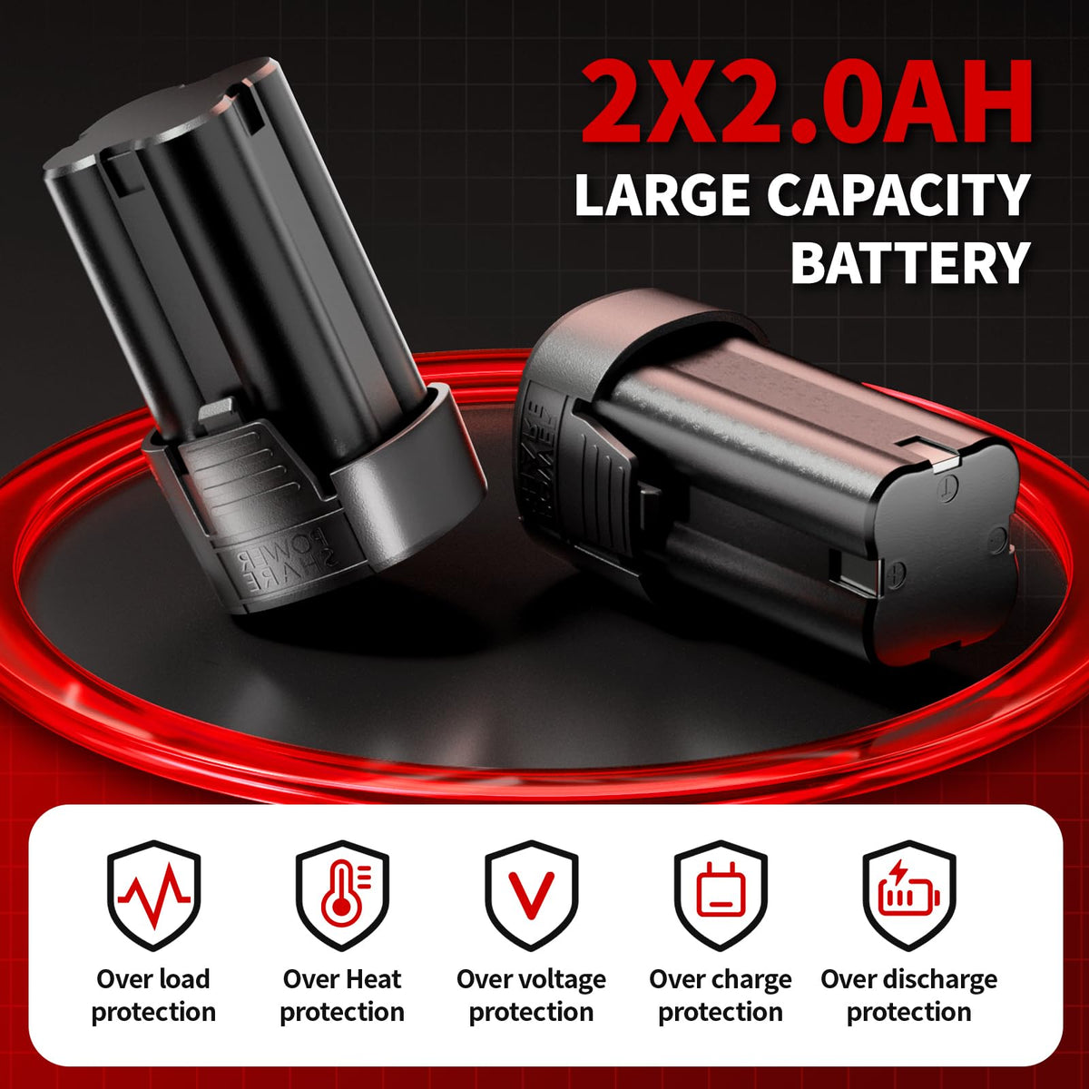 FULLYEA cordless ratchet wrench socket set included for versatility