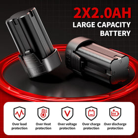 FULLYEA cordless ratchet wrench socket set included for versatility