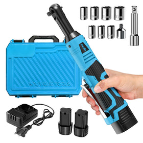Fullyea cordless ratchet wrench with 16.8V motor for quick loosening and tightening tasks.