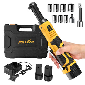 FULLYEA cordless ratchet wrench in compact design for tight spaces and easy handling.