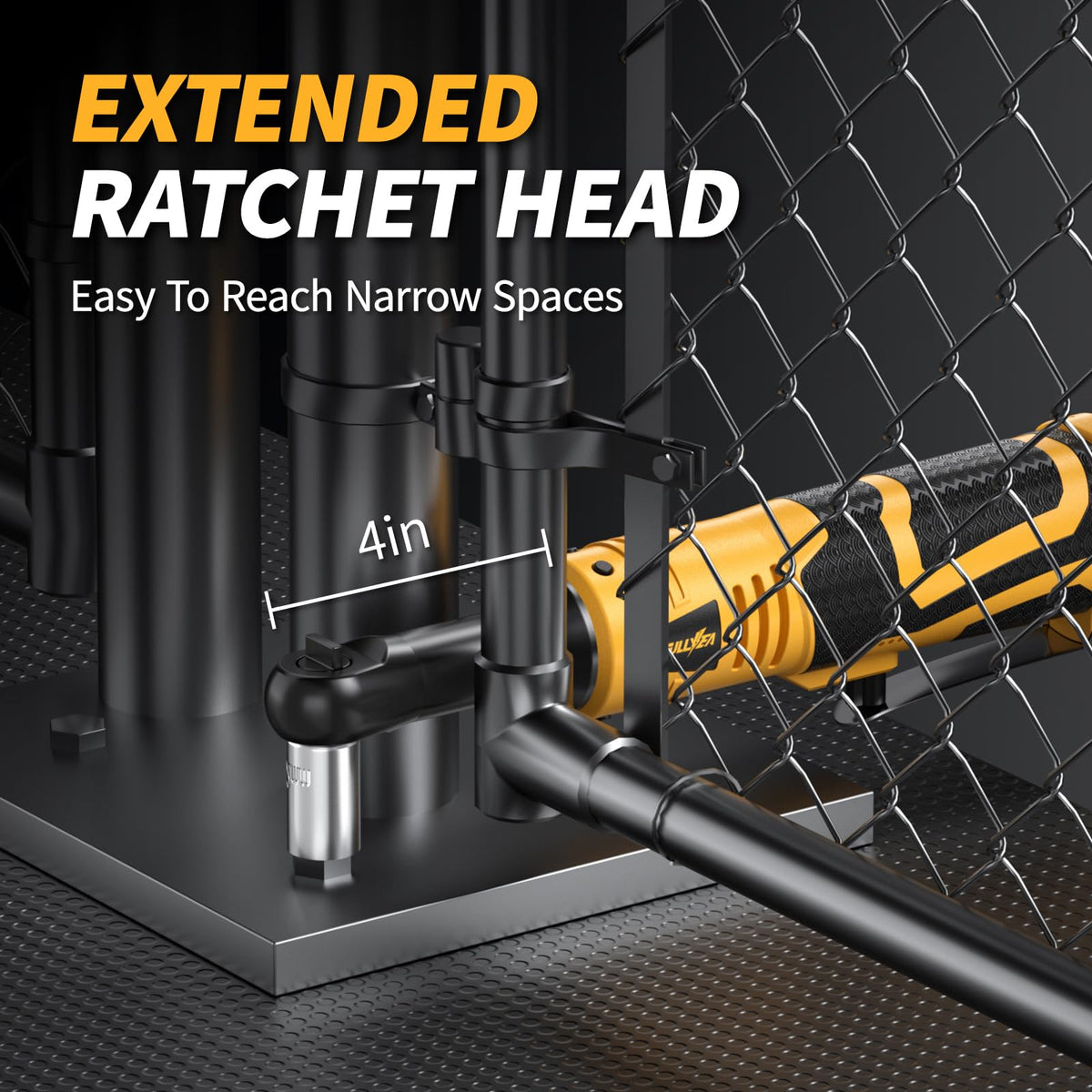Fullyea extension bars and sockets for versatile reach