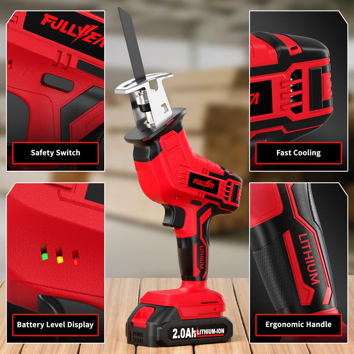 FULLYEA fast charger powers batteries quickly between jobs