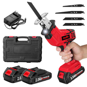 FULLYEA cordless reciprocating saw with stepless speed control for precise cuts