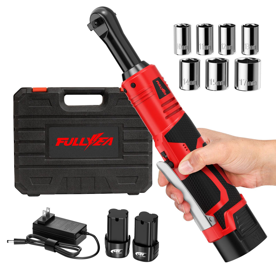 Fullyea electric ratchet wrench set in compact design for tight spaces