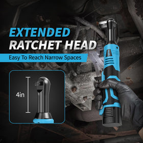 FULLYEA extended 4-inch head reaches tight corners