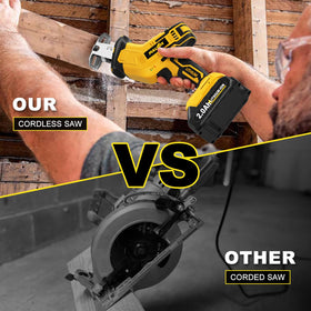 FULLYEA lightweight handheld design reduces fatigue during overhead cuts