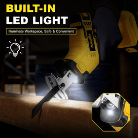FULLYEA includes four blades for wood, metal, and plastic tasks