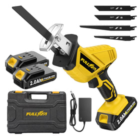 FULLYEA cordless reciprocating saw with 3500 SPM for fast cutting