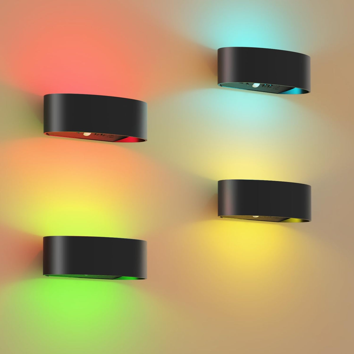 FULNIX motion sensor wall light front view in a sleek hallway.