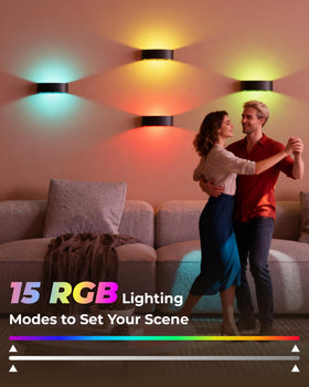 FULNIX Motion Sensor Wall Light night mode adapts to darkness for energy savings