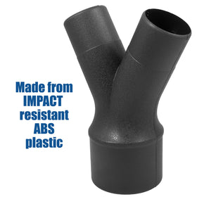 Fulton 2-1/2-inch hose ends prepared to feed two tools.