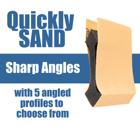Fulton 21 Profile Contour Sanding Grips with convex and concave ends for curved surfaces.