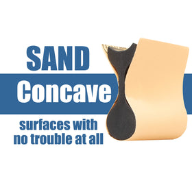 Fulton 21 Profile Contour Sanding Grips flexible middle section for tight access.