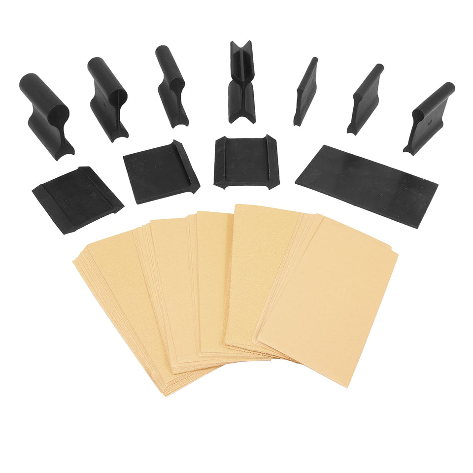 Fulton 21 Profile Contour Sanding Grips for inside angles, enabling precise corner shaping.