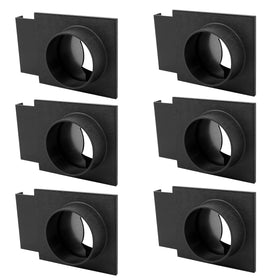 Fulton 4-inch blast gate with double-sided port enables versatile duct connections.