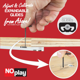 Fulton NoPlay sturdy aluminum bar resists bowing for durable sled guidance.