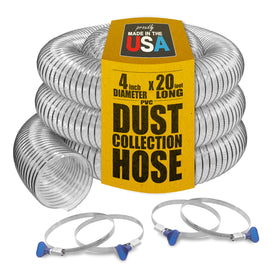 Fulton PVC dust collection hose 4in with clear view for clogs