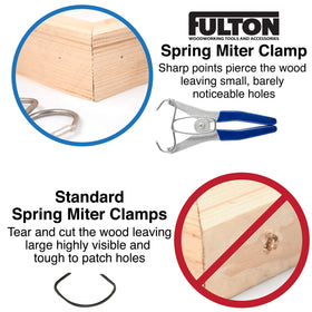 Fulton USA-made Miter Spring Clamps; durable tool for pro woodworkers