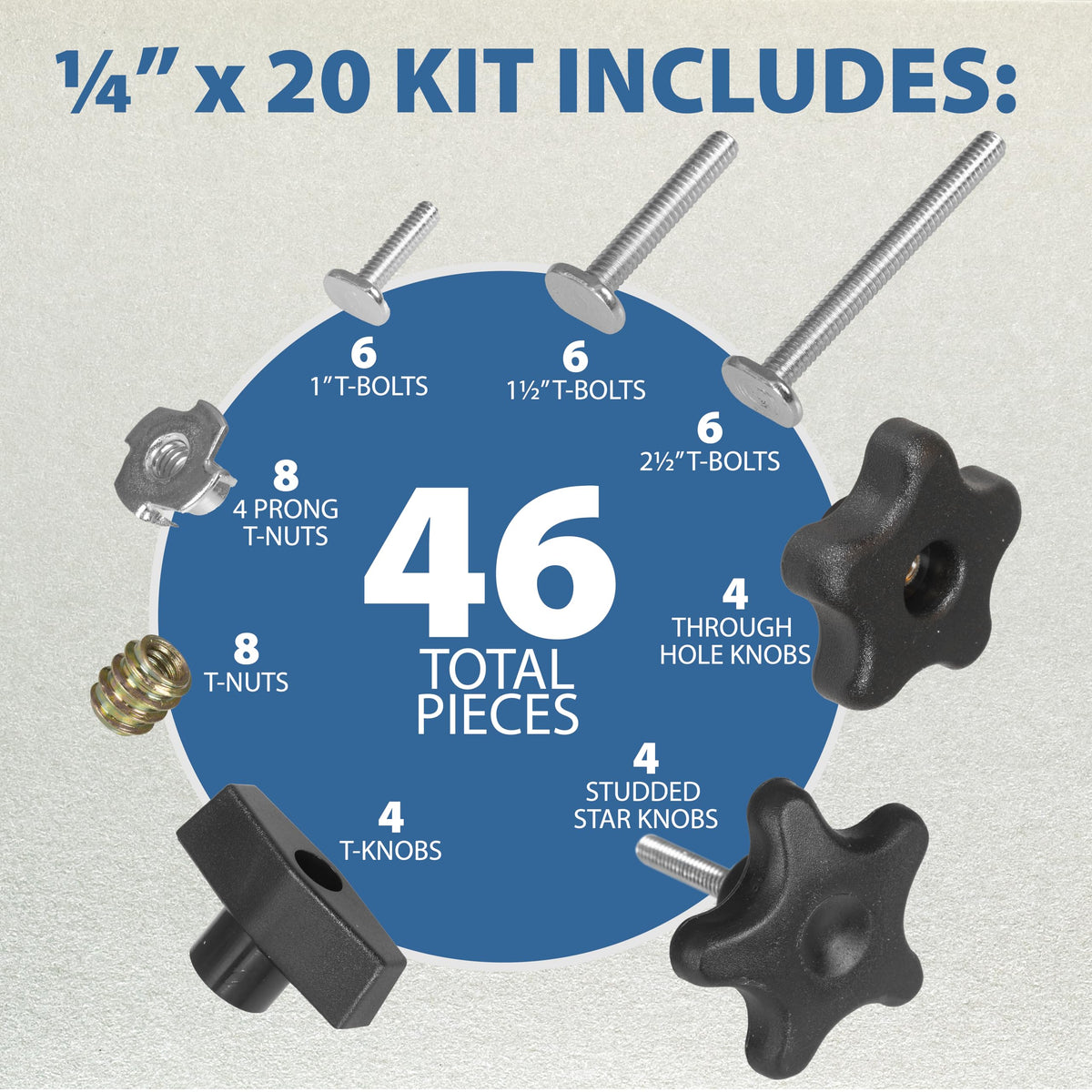Fulton Woodworking Tools build-your-own fixtures with versatile t-slot accessories.