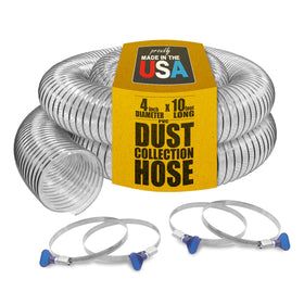 Fulton Woodworking Tools PVC dust hose clear 4-inch view for debris and clogs