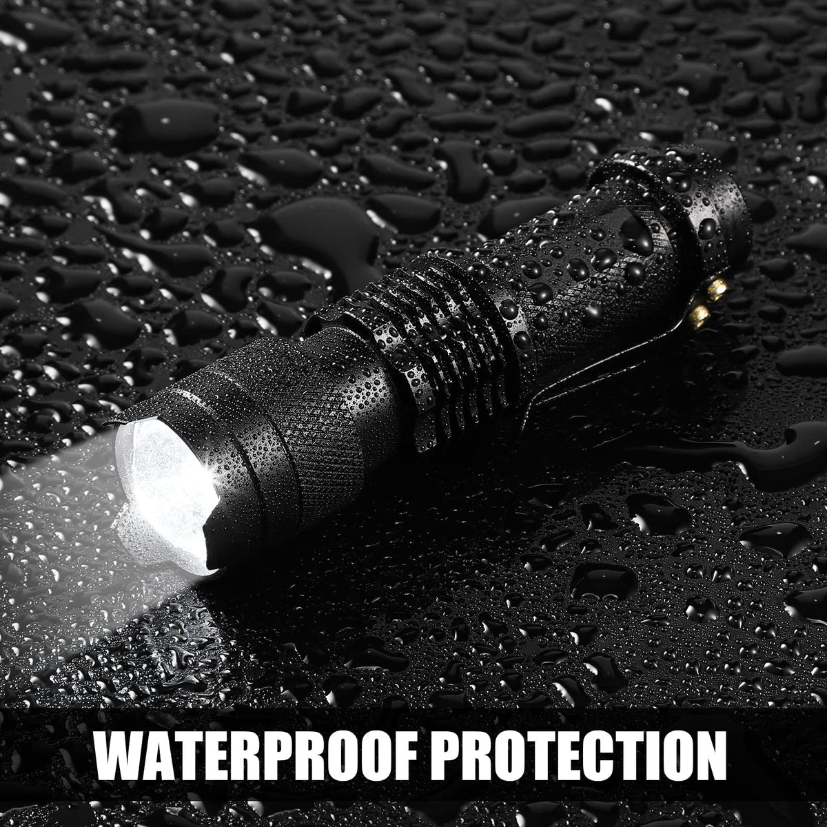 Compact mini pocket flashlight fits pockets and bags