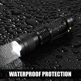 Compact mini pocket flashlight fits pockets and bags