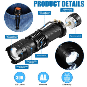 Durable Fumete aluminum body flashlight for outdoor use