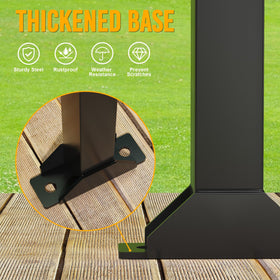Fumingpal rack keeps lawn equipment neatly stored on trailers and trucks.