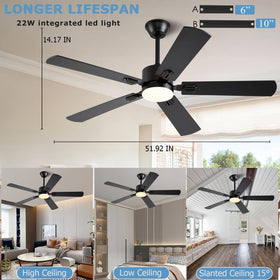 FUMLTP 18W LED three‑color lighting enhances ambience
