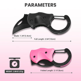 Funbro lightweight knife at 2 oz fits in pockets for travel.