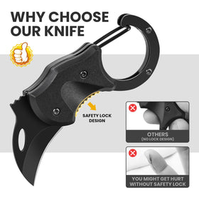 FUNBRO stainless steel blade for durability during outdoor tasks