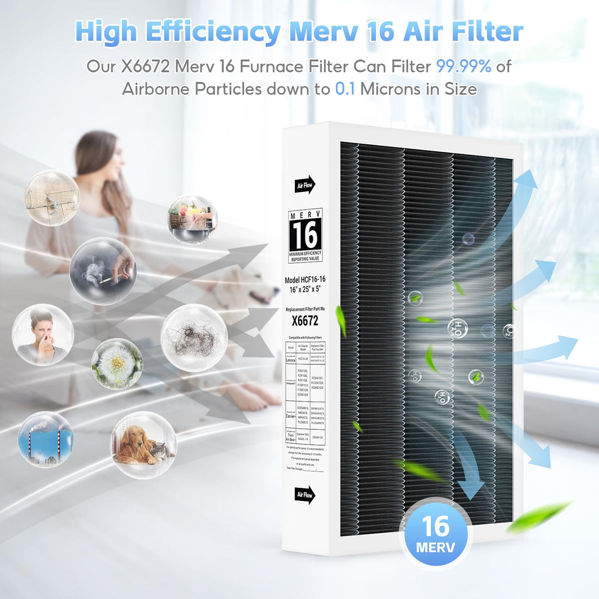 FunGeneTEC X6672 fits Honeywell F35F1008 for efficient particle capture