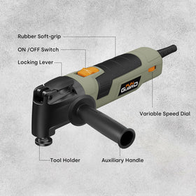 Funguard tool with side handle and storage bag for better control