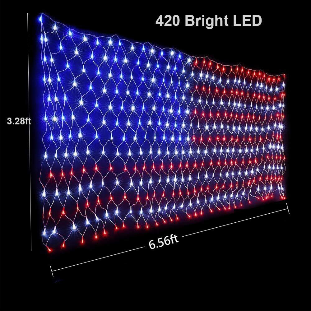 Funiao UL-certified flag lights ensure safe plug-in operation.