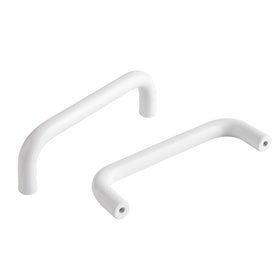 funifiti bright white cabinet pulls with 3.8 inch centers for modern cabinets