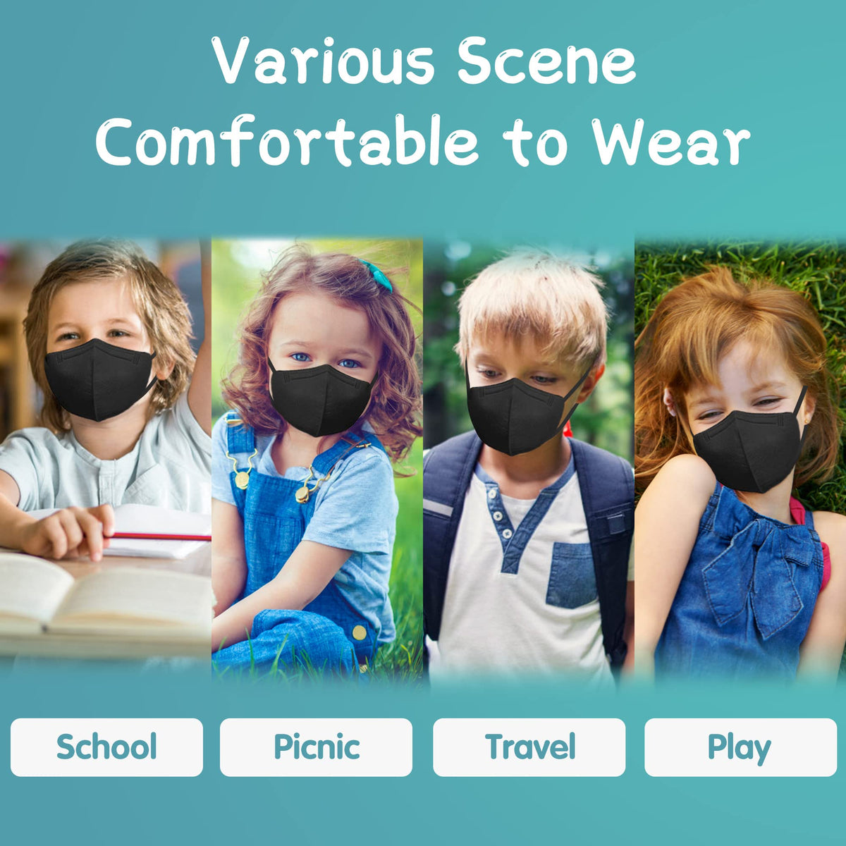 Funight masks are KN95 and meet GB2626-2019 standards for kids.