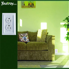 Funkiim wall plate packaging includes screws in matching color