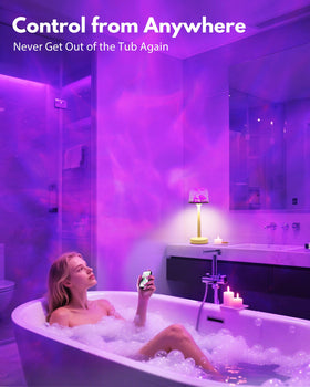 Funlenry Shower Lamp dimmable brightness levels to suit any mood.
