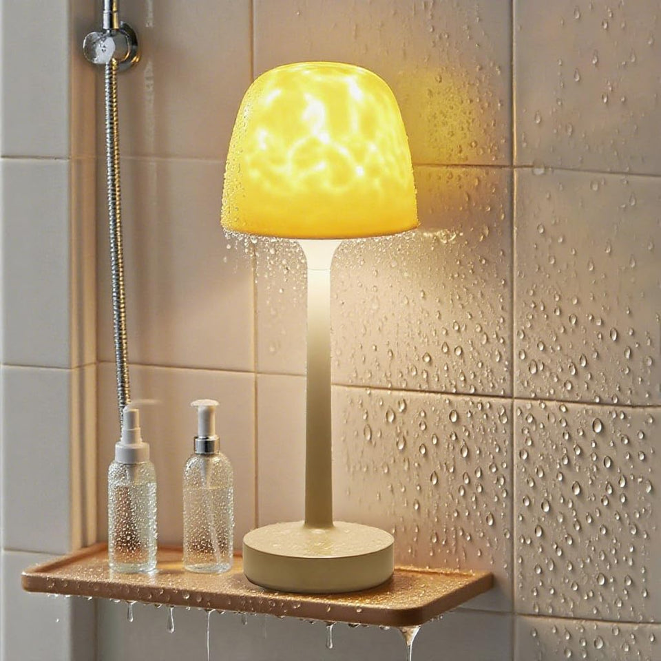 Funlenry Shower Lamp provides waterproof bathroom lighting for safe showers.