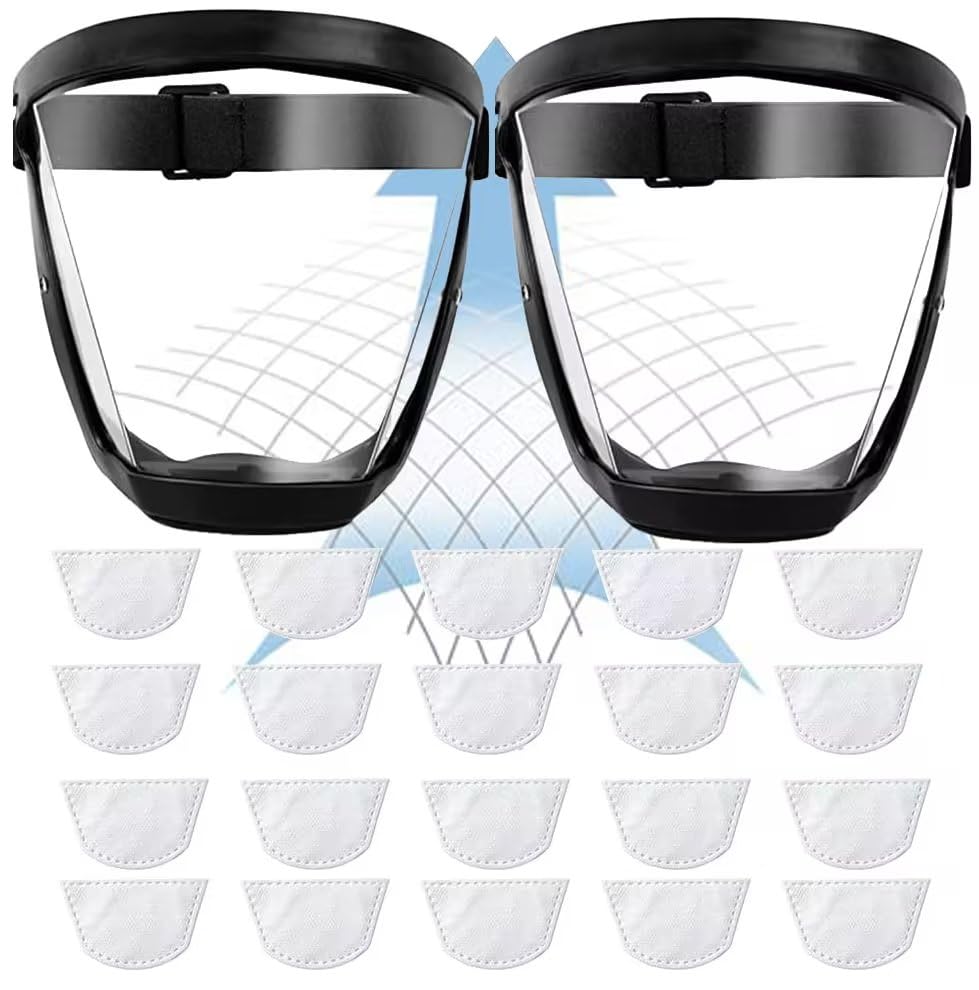 funluck face shield with clear window for full-face protection against droplets