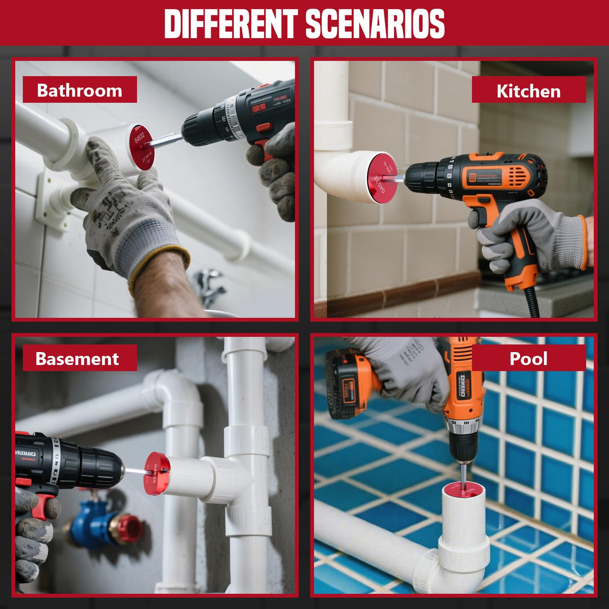 FUNNBIE drill compatible reamer for fast precise pipe prep