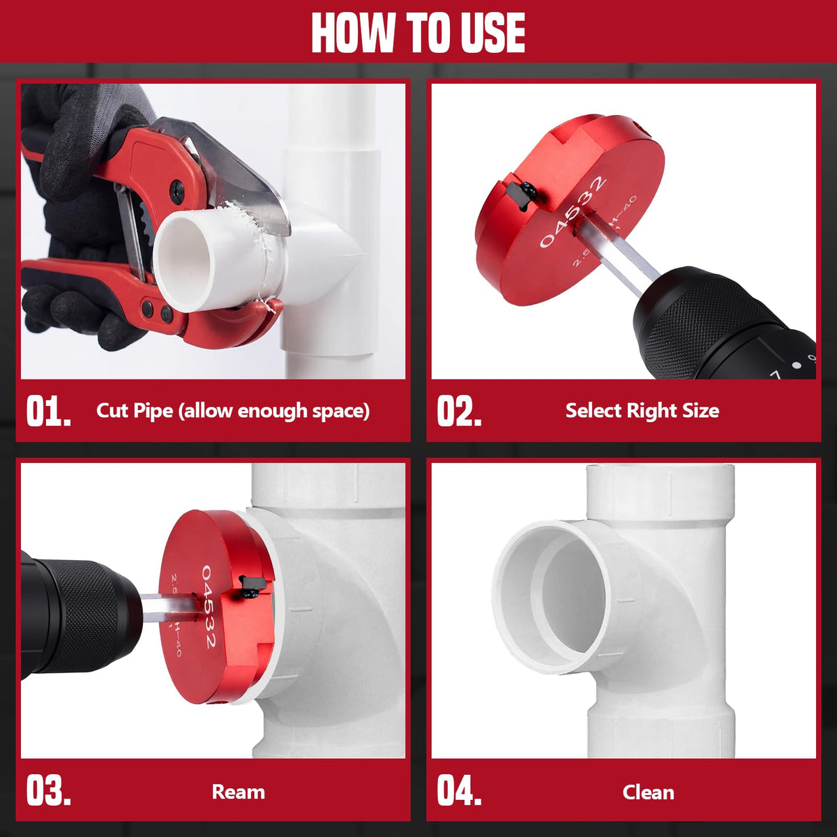 FUNNBIE PVC fitting cleaning capabilities for kitchens and bathrooms