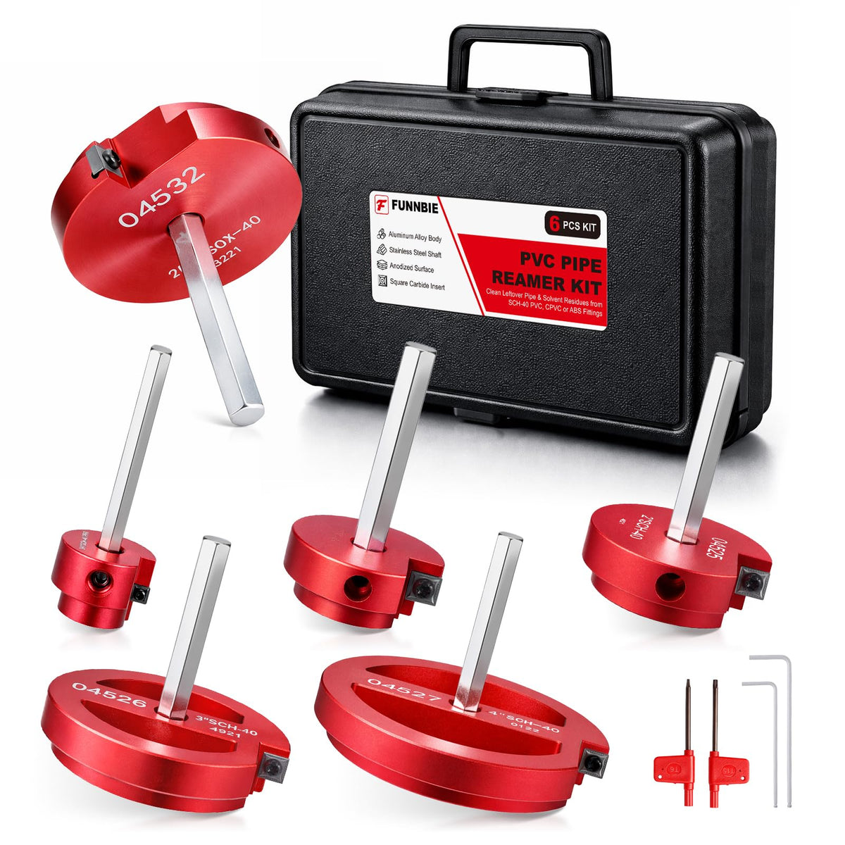 FUNNBIE PVC reamer tool with aluminum body for durability and control